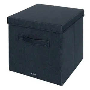 Precio Bajo Caja de Almacenaje Leitz Tela con Tapa L Dos Piezas Gris