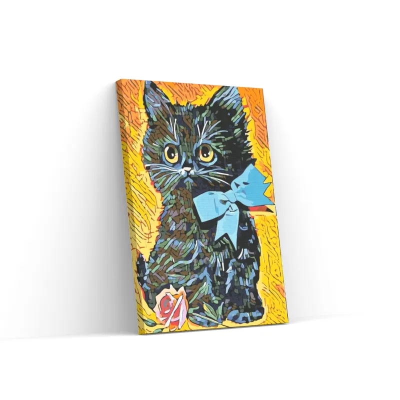 Pintar por Números – Gatito con lazo Envío Exprés