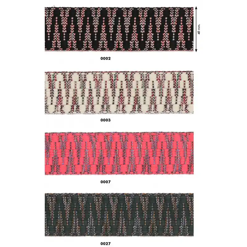 Ordena Ya Cinta de Mochila Tejida con Diseño Efecto Pespuntes 4 cm - 0002 Negro