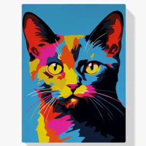 Devolución Gratuita Pintar por Números – Gato abstracto