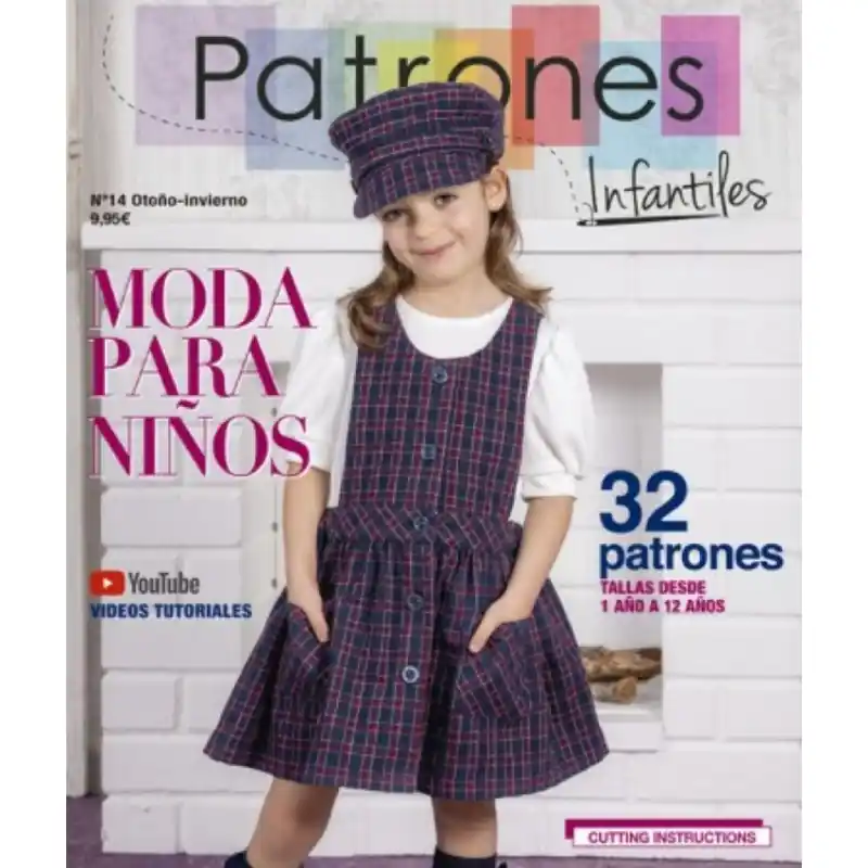 Revista Patrones Infantiles Nº14, Otoño-Invierno: 32 Patrones para Niños de 1 a 12 años Mejor Precio