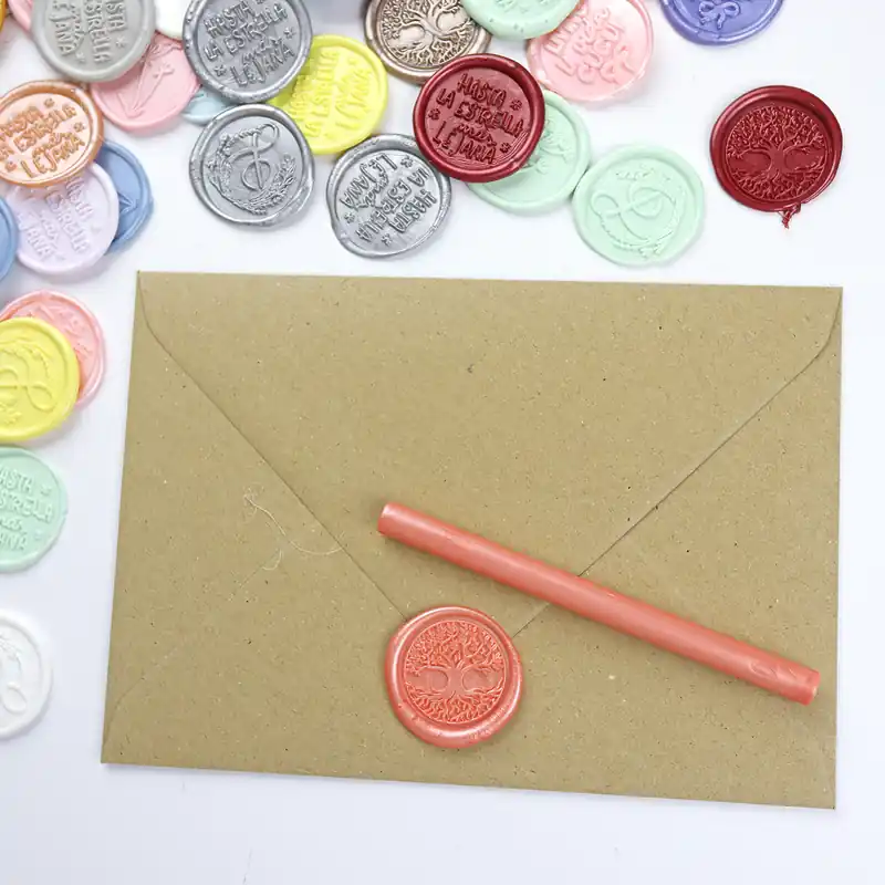 Barrita de lacre nacarada color Toffee Súper Precio