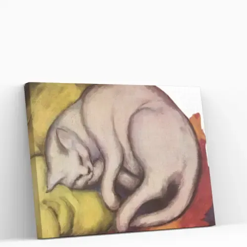 Compra Ahora Pintar por Números – Gato sobre almohada amarilla
