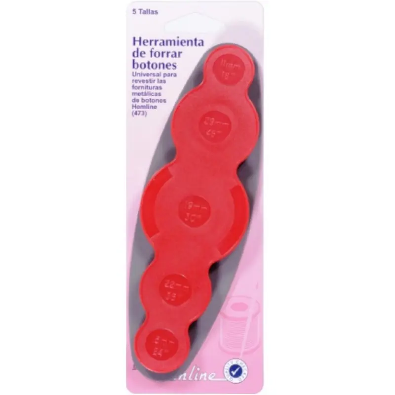 Utensilio Universal Hemline para Forrar Botones - 5 Tallas Mejor Calidad