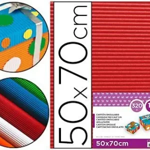 Carton Ondulado Liderpapel Rojo 50 X 70 cm 320 Gr Solo Hoy