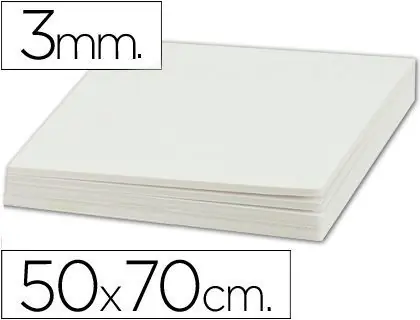 Profesional Carton Pluma Liderpapel Doble Cara 50X70 cm Espesor 3 mm