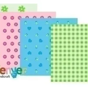 Scrapbooking Cartulina Niefenver Impresa 24X32 cm 180Gr. Azul-1 (4 Mod. ) Blister de 8 Certificado
