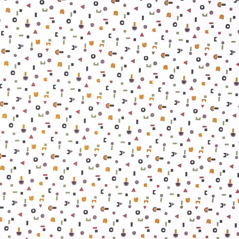 Punto Algodón Estampado Formas Última Oportunidad