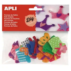 Entrega Rápida Formas Fieltro Apli Diy Regalos Surtidos Blister 18 ud