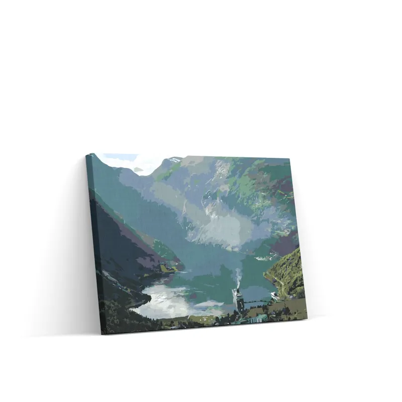 Alta Calidad Pintar por Números – Geirangerfjord Norsko