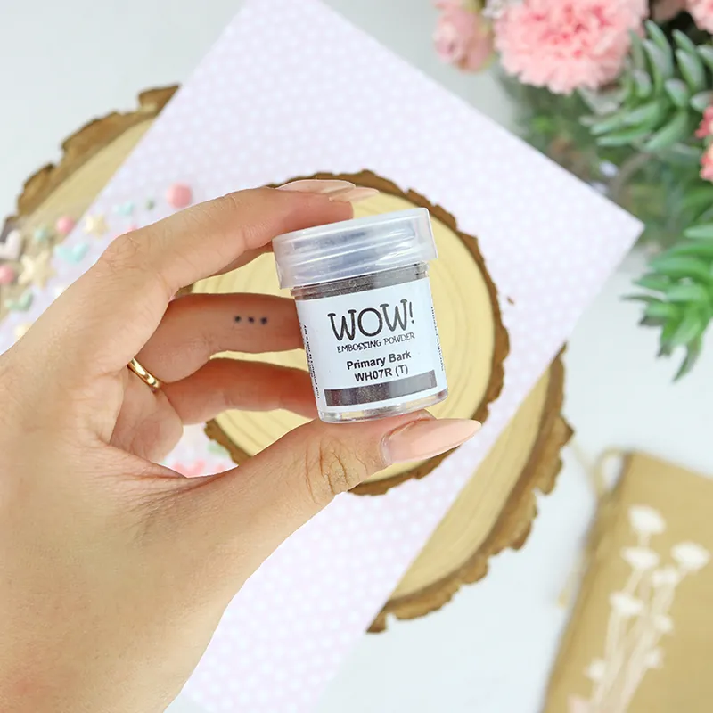 Polvos de emboss Primary bark de WOW! Nueva Colección