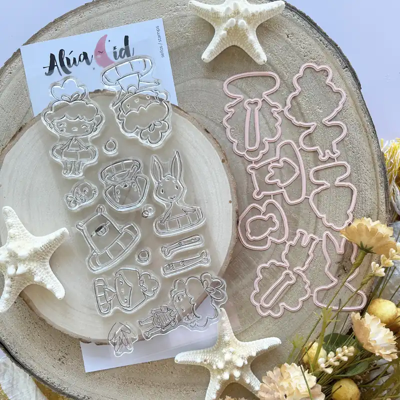 Set de sellos+ troqueles Día de piscina Precio Reducido