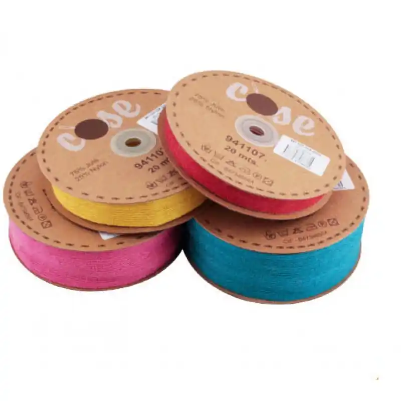 Cinta de Yute Natural - 1,5 cm - 0003 Crudo Directo De Fábrica