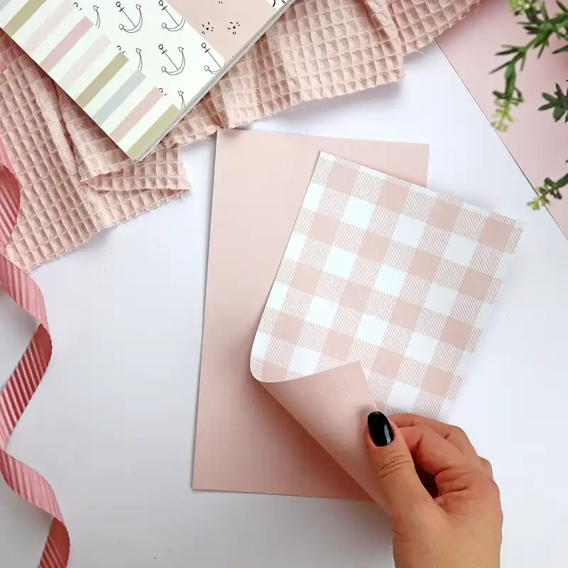 De Moda Set dos láminas Vichy Love para portadas