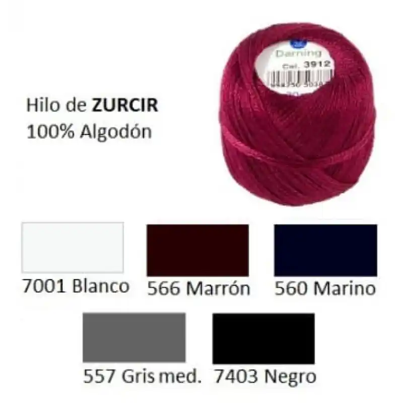 Precio Bajo Hilo de Zurcir 100% Algodón Coats Darning - Reparación de Telas - Marrón