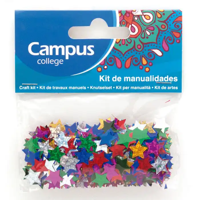 Exclusivo Set Manualidades Campus College Estrellas Purpurina