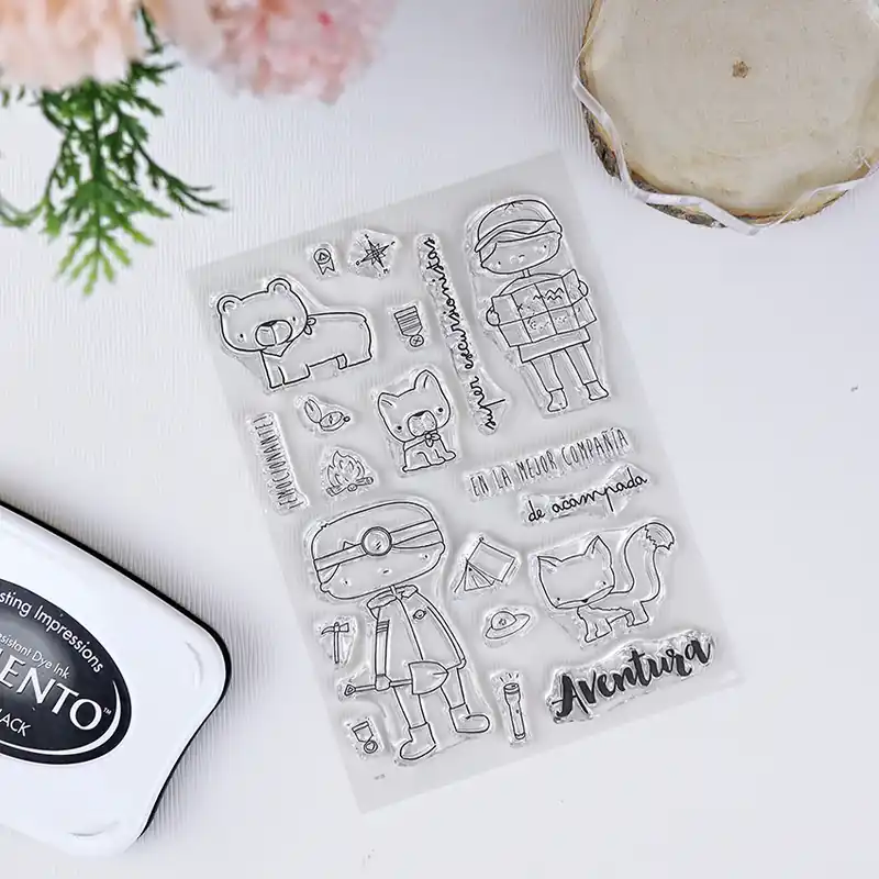 Set de sellos Exploradores, de A la montaña Compra Ahora