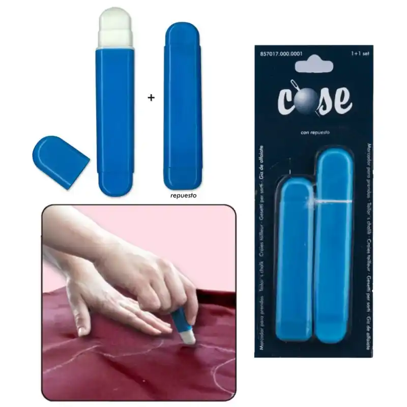 Envío Exprés Lápiz Marcador para Prendas COSE - Tiza Blanca