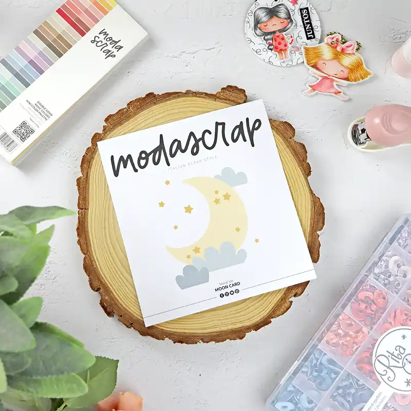 Set de troqueles Moon card de ModaScrap Promoción Exclusiva