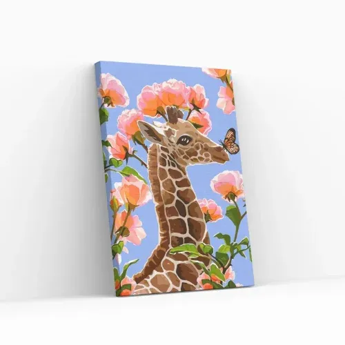 Pintar por Números – Jirafa feliz Hecho A Mano