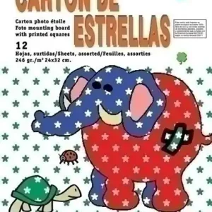 Scrapbooking Cartulina Niefenver Impresa 24X32Cm. 300Gr. Estrella,. pack 12 Última Versión