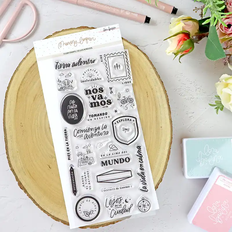 Set de sellos Vida en Calma, de Lora Bailora Imprescindible (Must-Have)