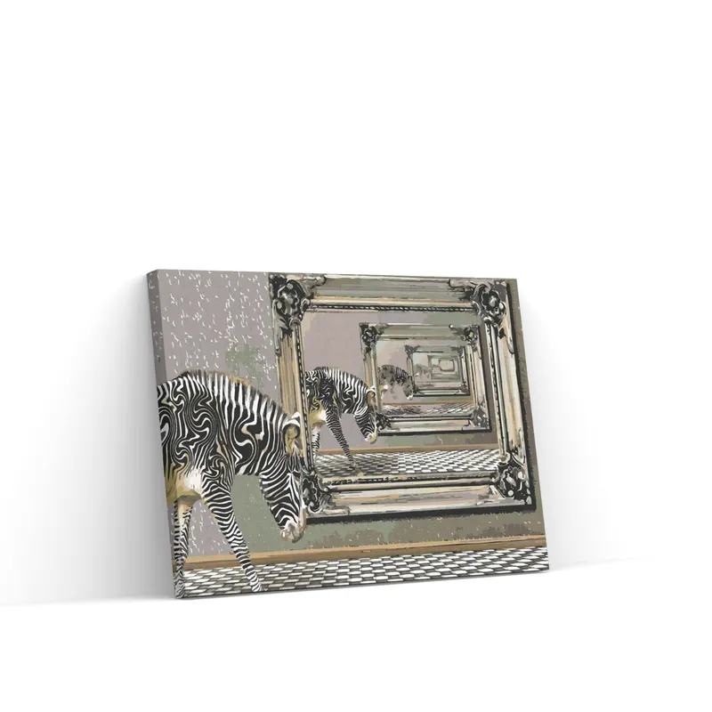 Entrega Rápida Pintar por Números – La cebra y el espejo