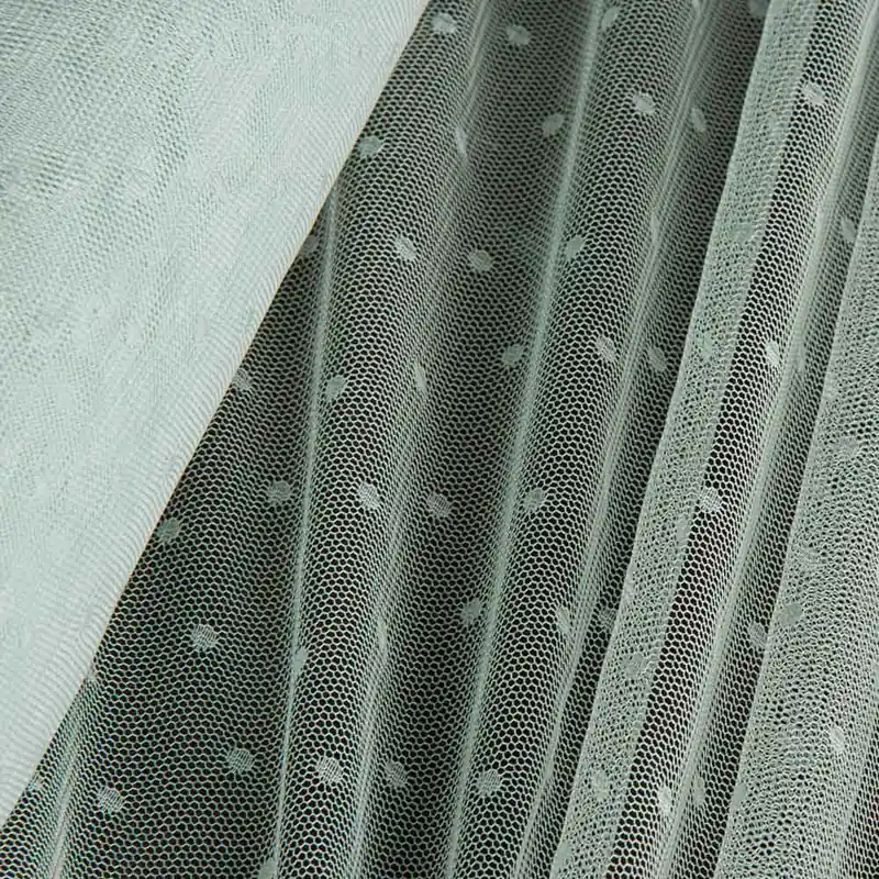 Tul Plumeti Verde Claro Tendencia