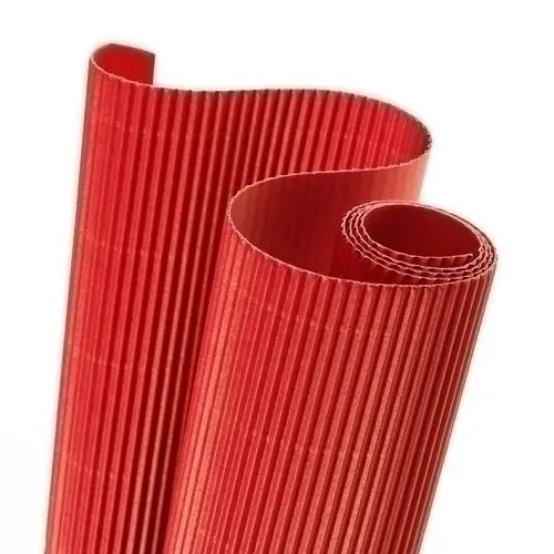 Carton Ondulado Canson 300G Rollo 0,5X0,7 M Rojo Vivo Paquete de 10 Envío Inmediato