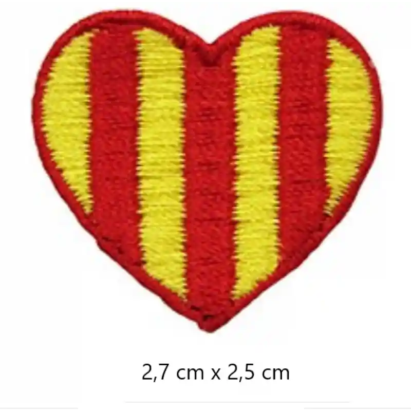 Última Oportunidad Aplique Termoadhesivo Corazón Bandera