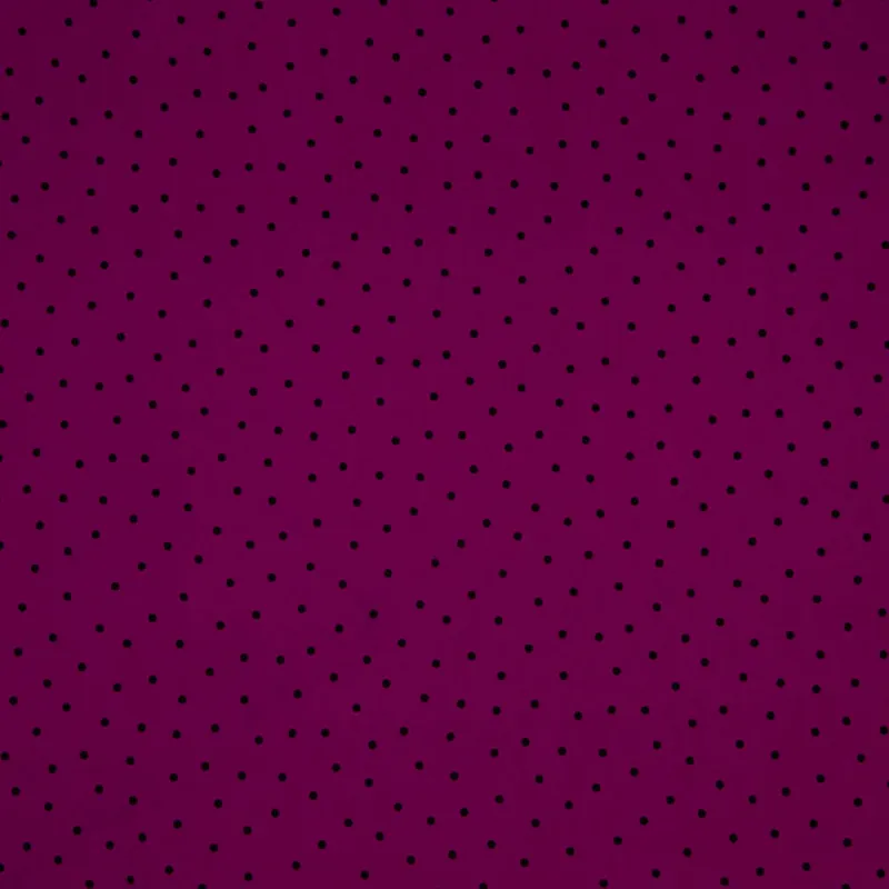 Gabardina Elástica 0,5cm Lunares Orquídea Económico