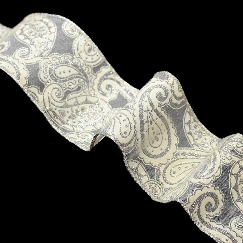 Garantía De Devolución De Dinero Cinta navideña amebas - Plata