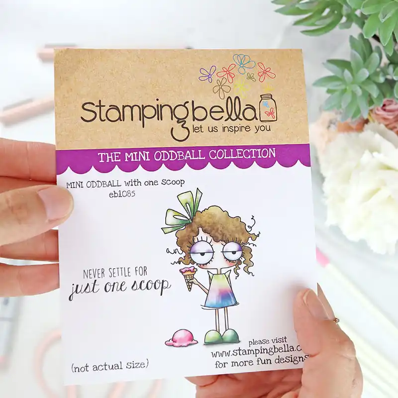 Sello Mini Oddball with One Scoop de Stamping Bella Nuevo Modelo