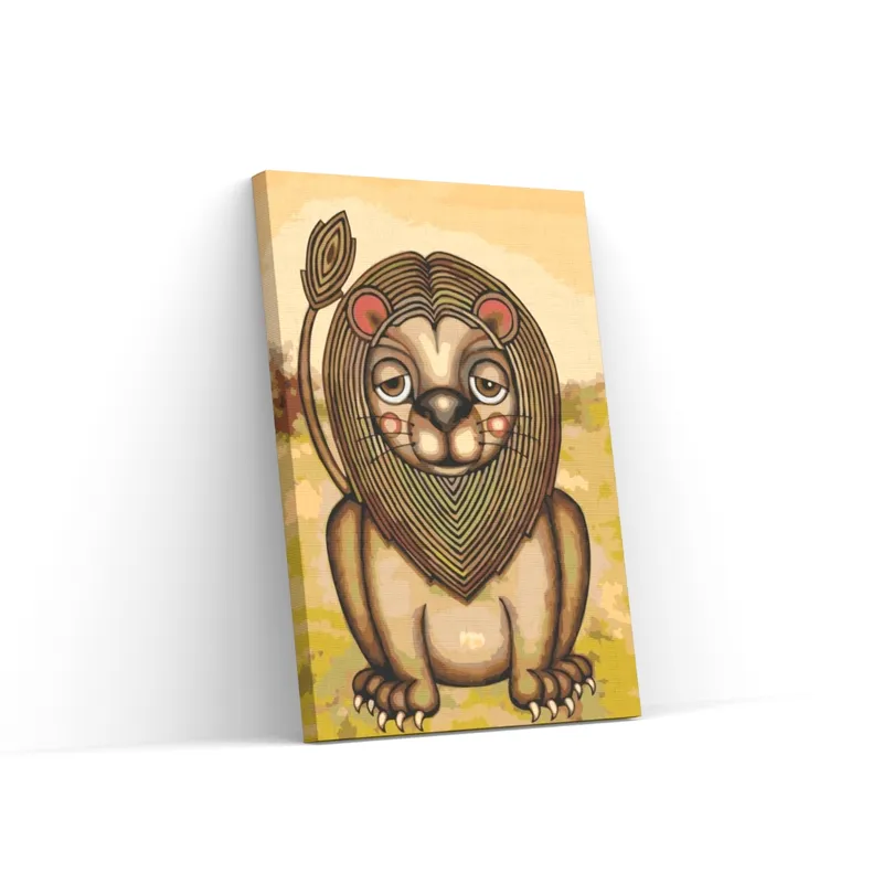 Pintar por Números – León de mejillas rosadas Garantía De Devolución De Dinero