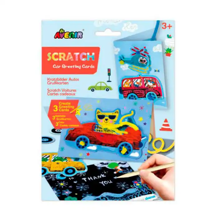 Oferta Tajetas de Felicitación Scratch Avenir Coches