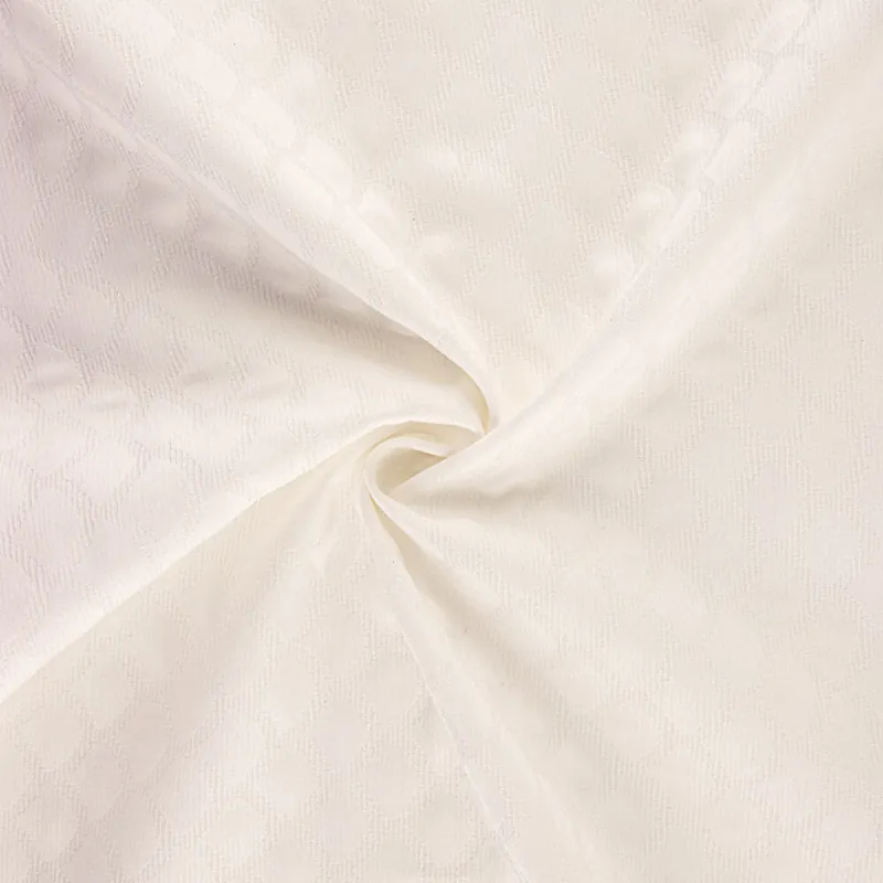 Jacquard Piqué Escamas Crudo Moderno