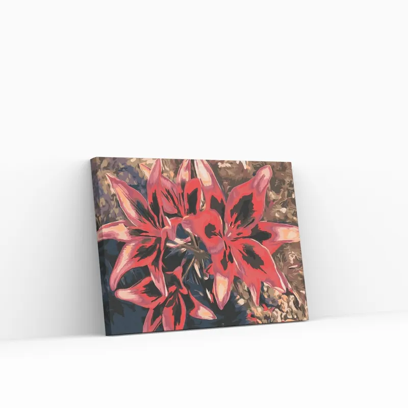 Alta Calidad Pintar por Números – Lirios rojos