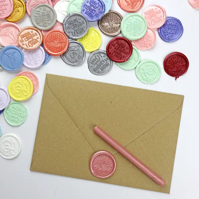 Envío Gratis Barrita de lacre nacarada color Rosa viejo