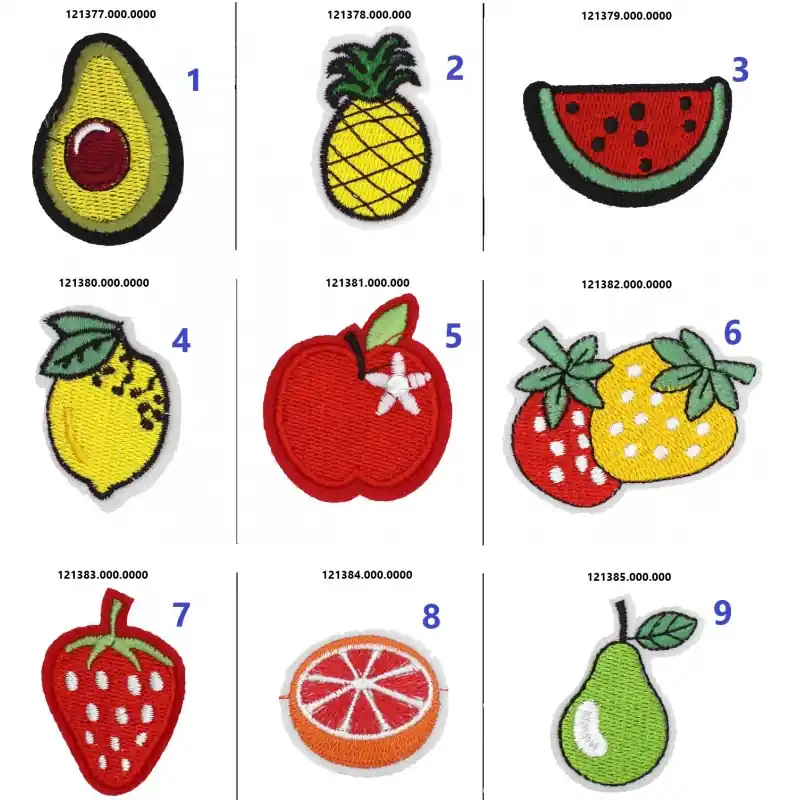 Económico Apliques Termoadhesivos Bordados - Frutas - 1