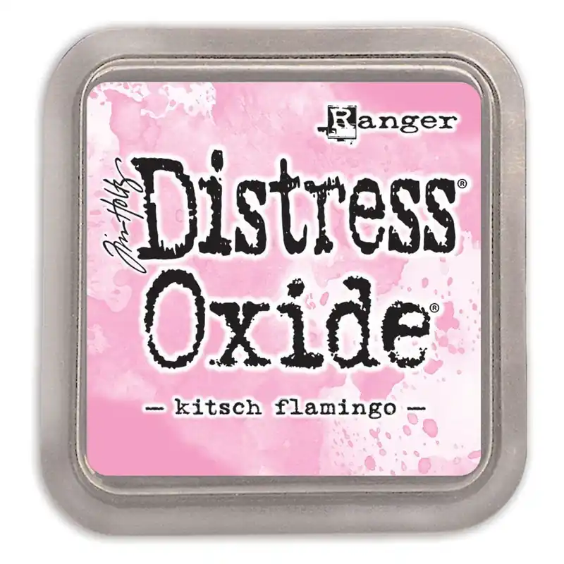 Auténtico Tinta Distress Oxide Kitsch Flamingo, de Tim Holtz