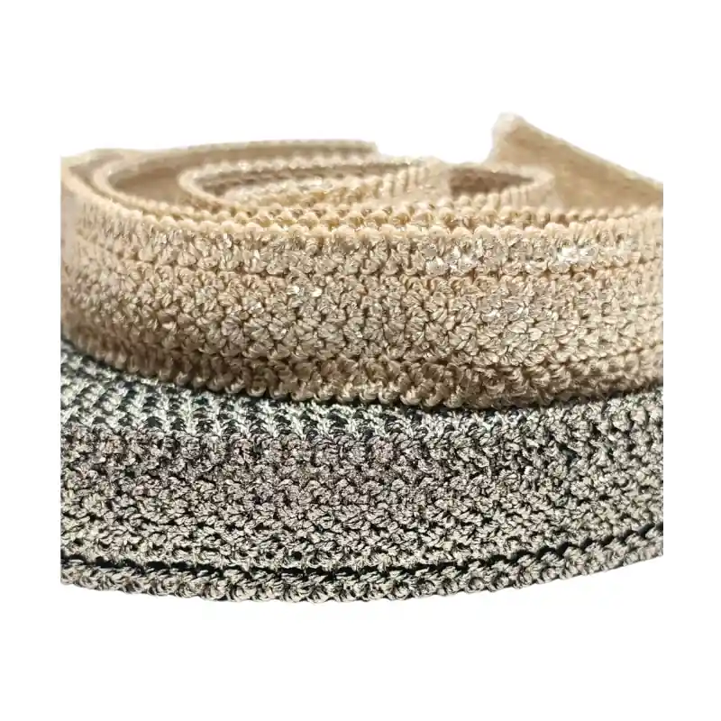 Cinta Elástica Dorada de 2.5 cm - Ideal para Cinturillas y Adornos - Dorado Ordena Ya