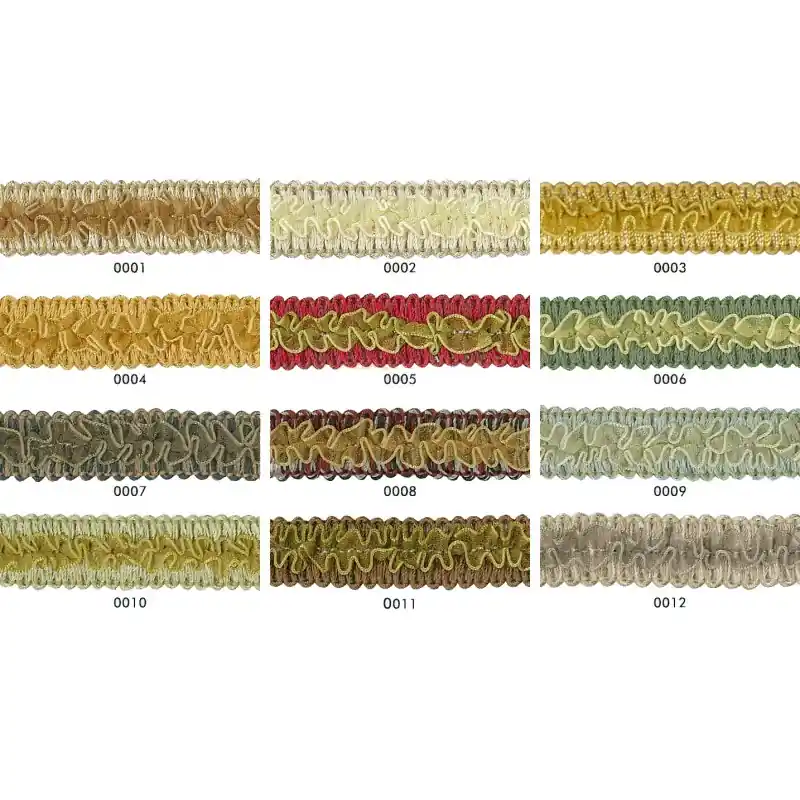 Galón Organza Juno - Pasamanería Fruncida de 1,5 cm - 0011 Marrón Comprar En Línea