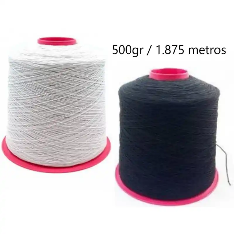 Moderno Hilo de Goma de Canilla- Elástico Ultra Resistente (500g / 1.875 metros) - Blanco