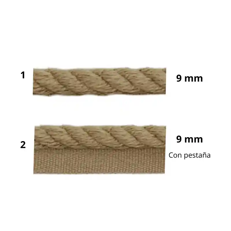 Venta Final Cordón Trenzado de Yute 9mm - Decoración Rústica - 1
