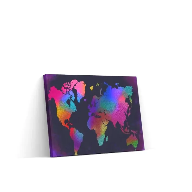 Precio Económico Pintar por Números – Mapamundi en color