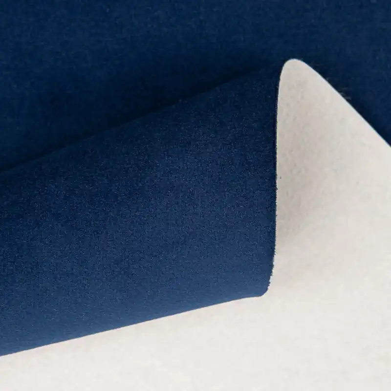 Mejor Precio Terciopelo Tapicería Ignífuga Azul