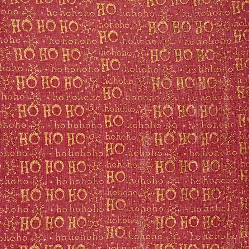 Yute Estampado Navidad Letras Descuento