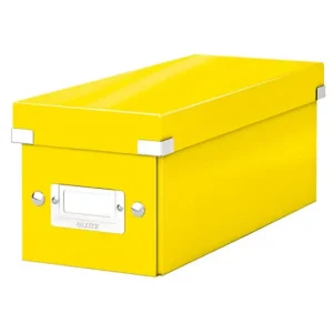 Caja Leitz Click&store Cd Box Color Amarillo 143X147X352 mm Ordena Ya