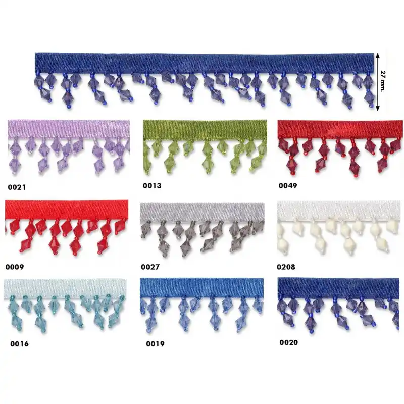 Fleco de Abalorios Mesopotamia de 2,7 cm - 0021 Lila Ordenar Ahora Mismo