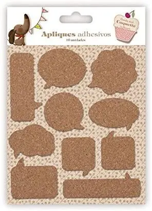 Set 10 Stickers Adhesivos Corcho Busquets Bocadillos Comic Más Vendido